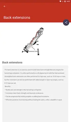 Bodybuilding Workouts Program android App screenshot 0