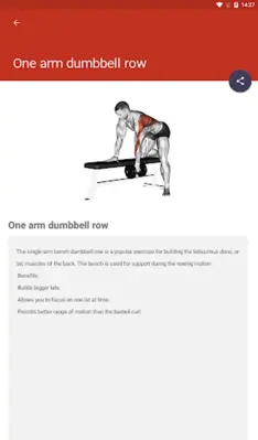 Bodybuilding Workouts Program android App screenshot 2