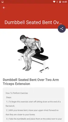 Bodybuilding Workouts Program android App screenshot 4