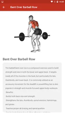 Bodybuilding Workouts Program android App screenshot 6