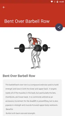 Bodybuilding Workouts Program android App screenshot 7